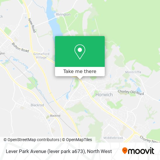 Lever Park Avenue (lever park a673) map