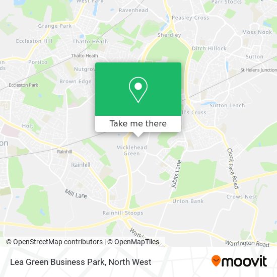Lea Green Business Park map
