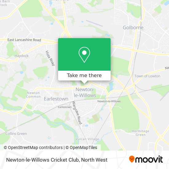 Newton-le-Willows Cricket Club map