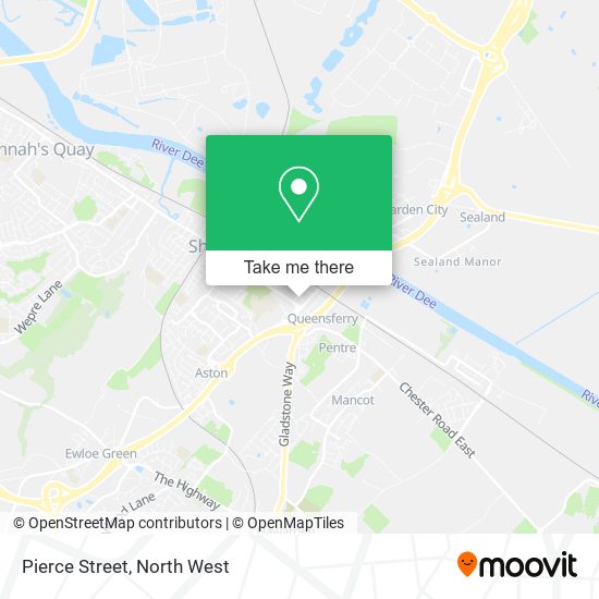 Pierce Street map