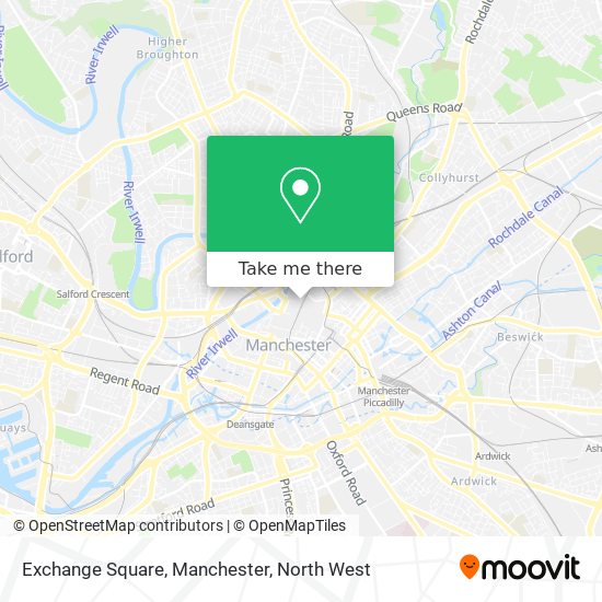 Exchange Square, Manchester map
