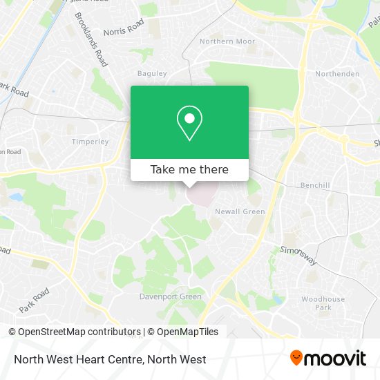 North West Heart Centre map