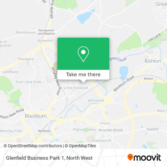 Glenfield Business Park 1 map