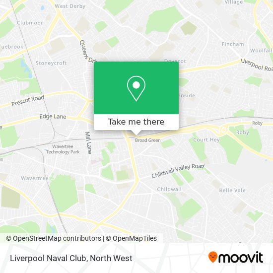 Liverpool Naval Club map
