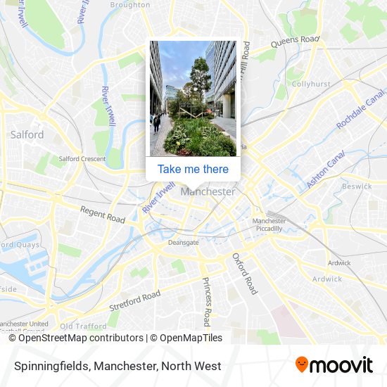 Spinningfields, Manchester map