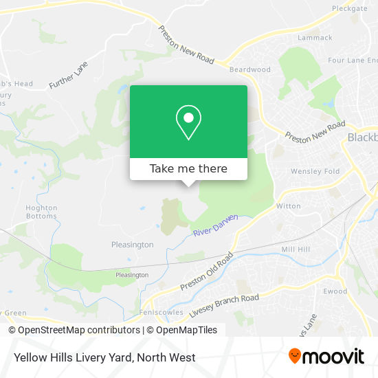 Yellow Hills Livery Yard map