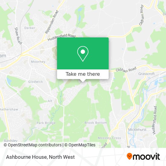 Ashbourne House map