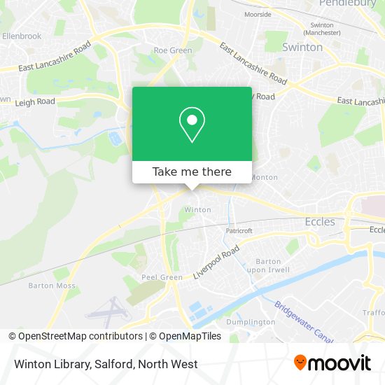 Winton Library, Salford map