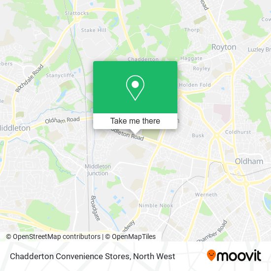 Chadderton Convenience Stores map