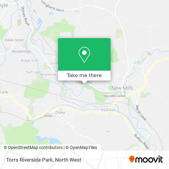 Torrs Riverside Park map