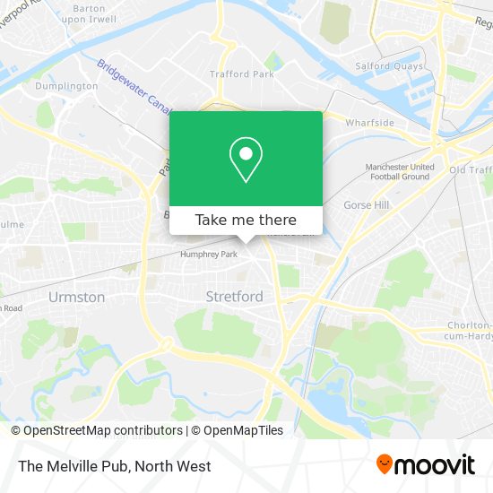 The Melville Pub map
