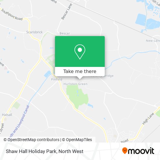 Shaw Hall Holiday Park map