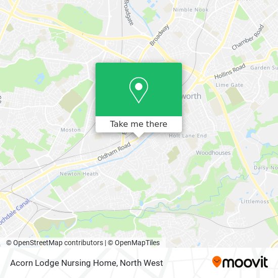 Acorn Lodge Nursing Home map