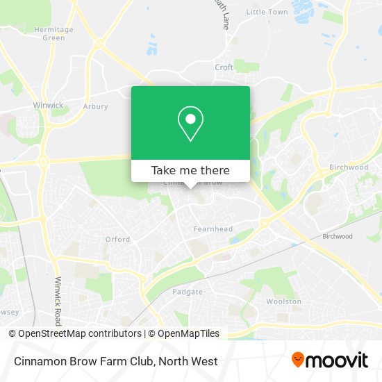 Cinnamon Brow Farm Club map