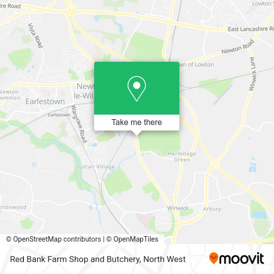 Red Bank Farm Shop and Butchery map