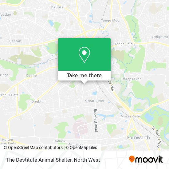 The Destitute Animal Shelter map