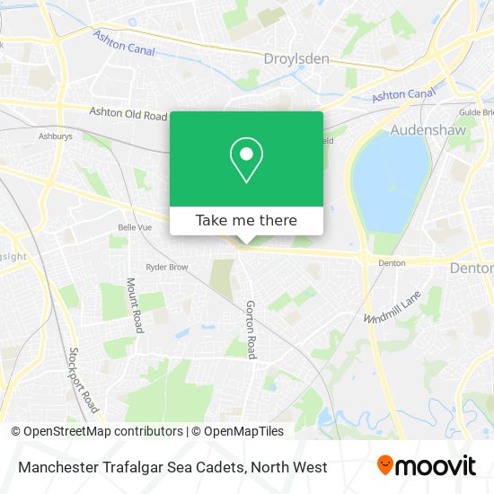 Manchester Trafalgar Sea Cadets map