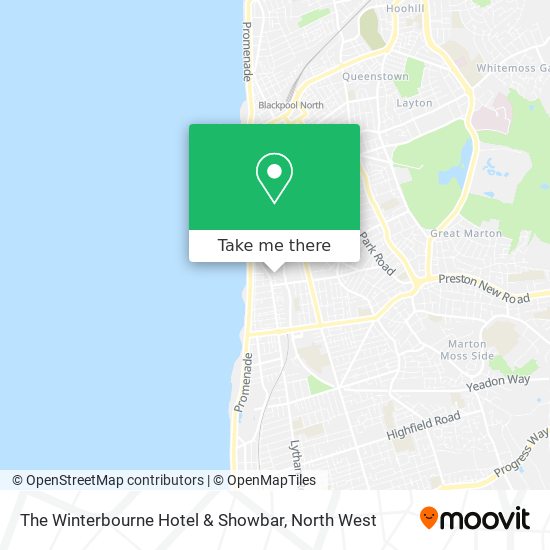 The Winterbourne Hotel & Showbar map