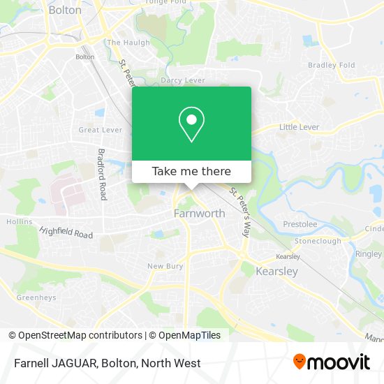 Farnell JAGUAR, Bolton map