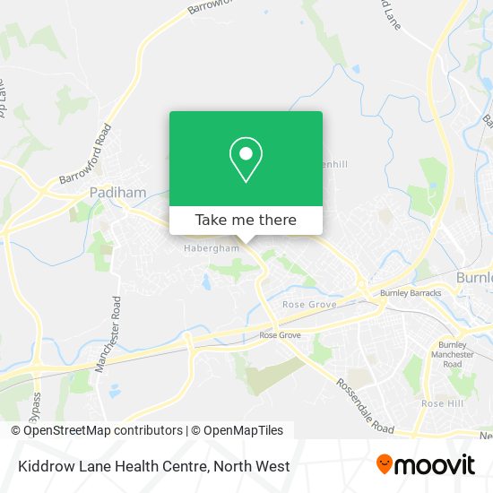 Kiddrow Lane Health Centre map