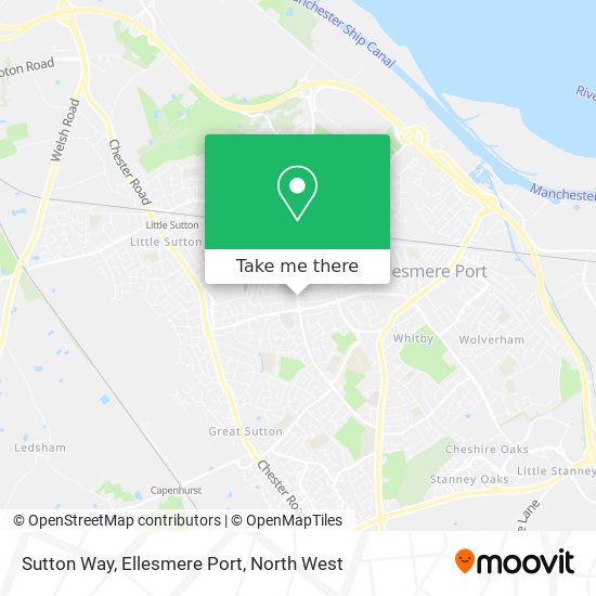 Sutton Way, Ellesmere Port map