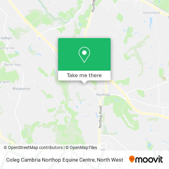 Coleg Cambria Northop Equine Centre map