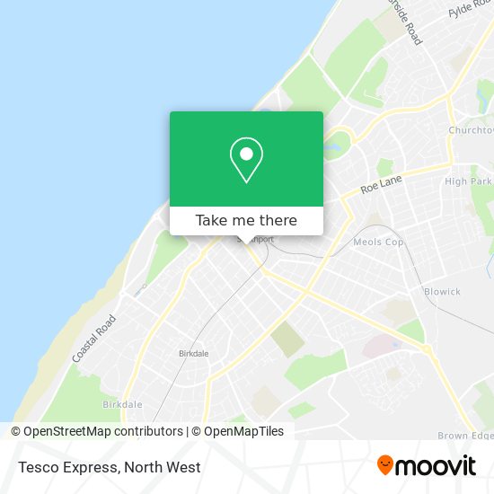 Tesco Express map