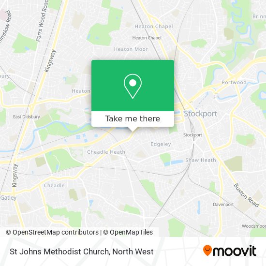 St Johns Methodist Church map