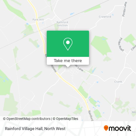 Rainford Village Hall map