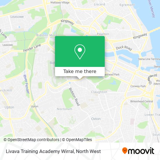 Livava Training Academy Wirral map