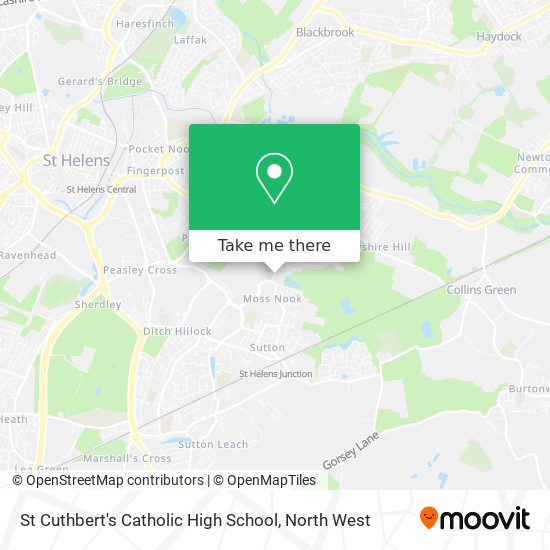 St Cuthbert's Catholic High School map