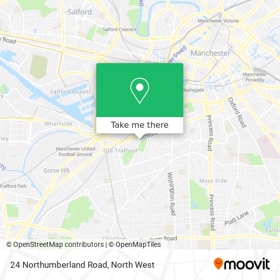24 Northumberland Road map