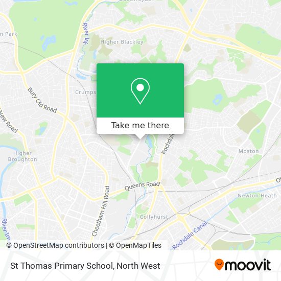 St Thomas Primary School map