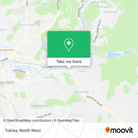 Tokies map