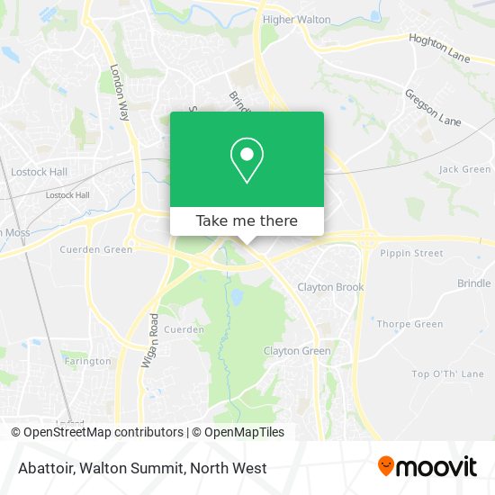 Abattoir, Walton Summit map