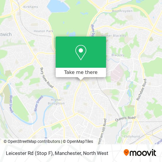 Leicester Rd (Stop F), Manchester map