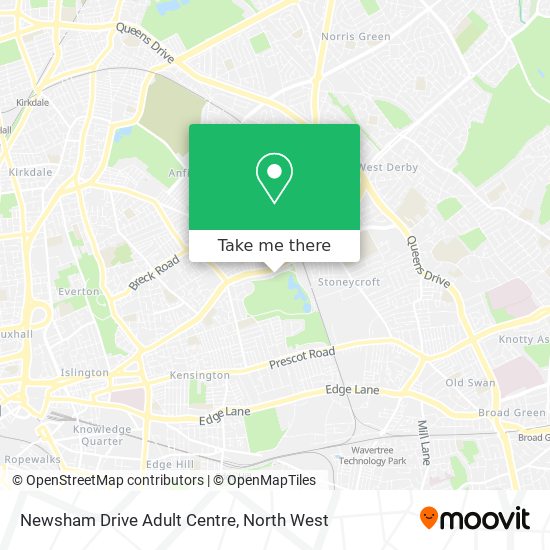 Newsham Drive Adult Centre map