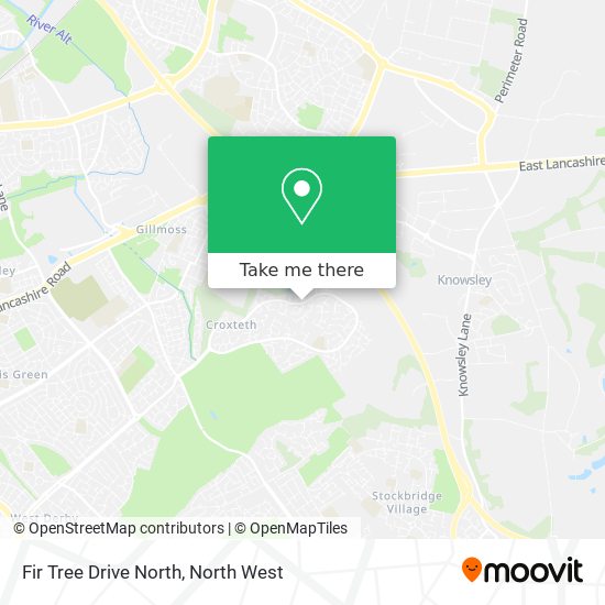 Fir Tree Drive North map