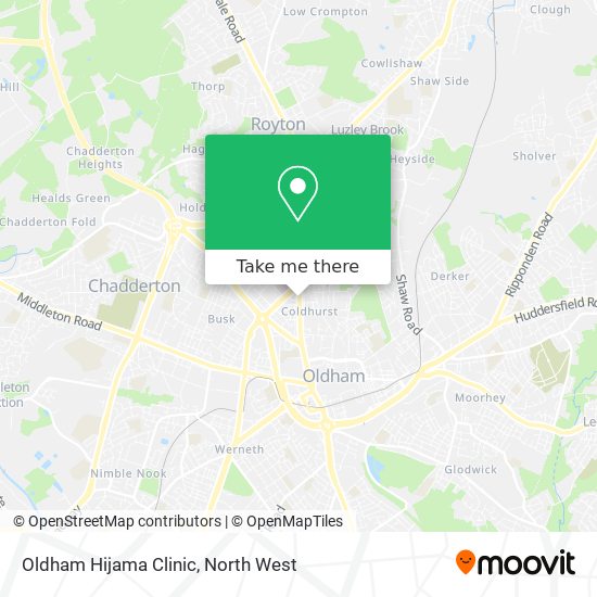 Oldham Hijama Clinic map
