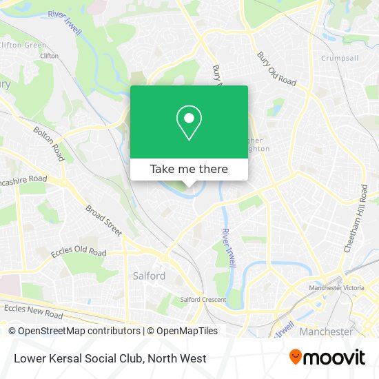 Lower Kersal Social Club map