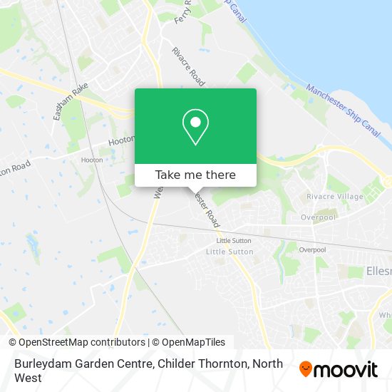 Burleydam Garden Centre, Childer Thornton map