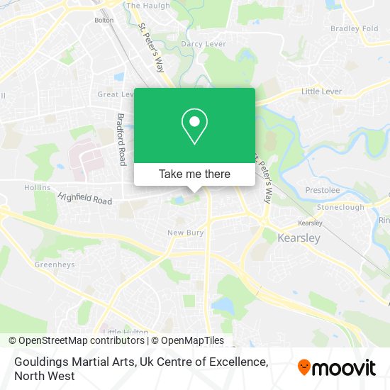 Gouldings Martial Arts, Uk Centre of Excellence map