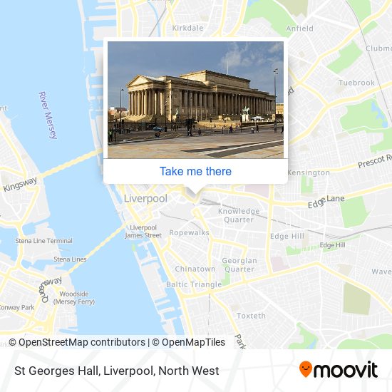 St Georges Hall, Liverpool map