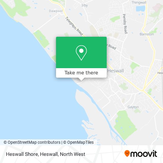 Heswall Shore, Heswall map