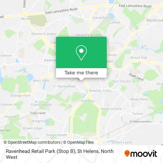 Ravenhead Retail Park (Stop B), St Helens map