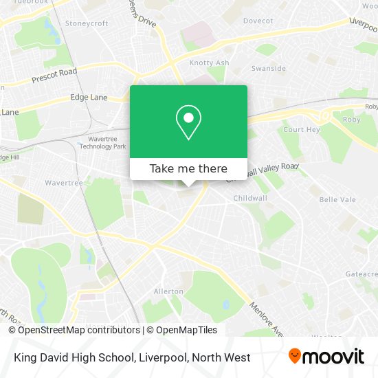 King David High School, Liverpool map