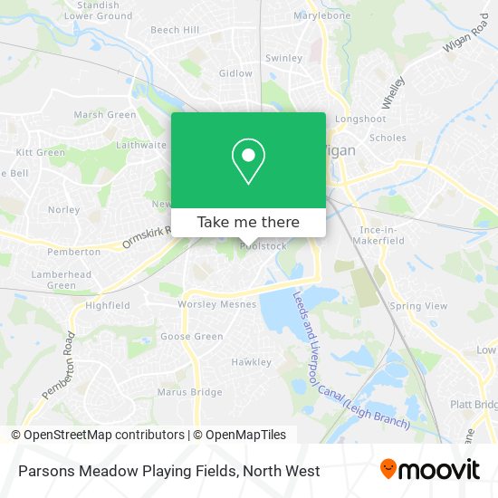 Parsons Meadow Playing Fields map