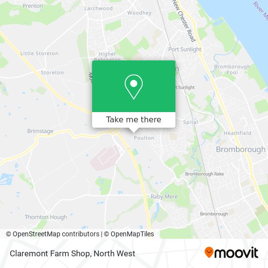 Claremont Farm Shop map