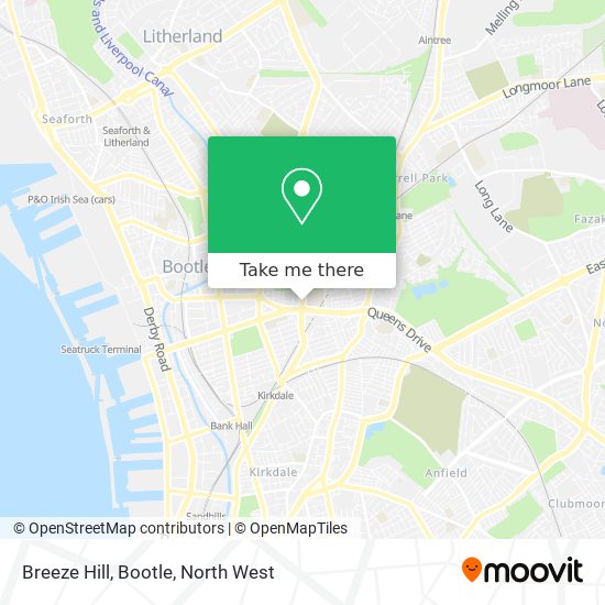 Breeze Hill, Bootle map