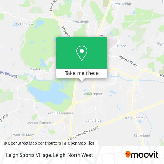 Leigh Sports Village, Leigh map
